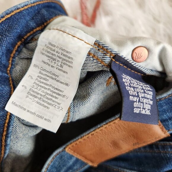 Madewell Jeans 9" High Rise Skinny Jeans Women Size 26 Raw‎ Hem 28" - Picture 9 of 14